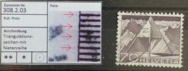 1688B) 308.2.03, Abart  in der Mitte mit Nietenreihe