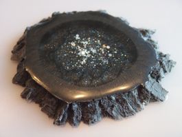 Glitzernder Untersetzer aus Resin, Unikat, Handarbeit ✨