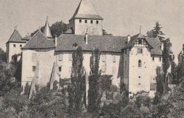 Postkarte Château de Blonay: Historisches Schloss im Waadt