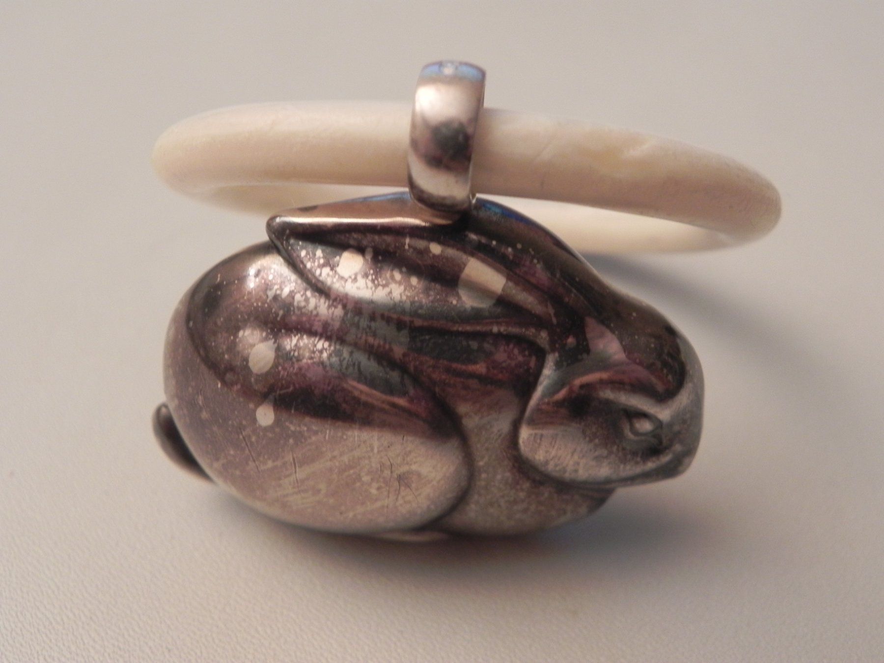 Figuren: 2 alte Baby Rassel aus Silber – Gebraucht aus Minusio von Lory64 6