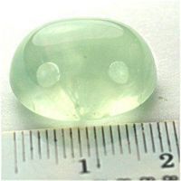 Prehnit 24.05 ct Oval Grün VS unbehandelt Edelstein