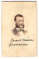 Fotografie Portrait Ernst Müller, Geome