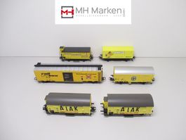 Märklin 6x div. gedeckte Güterwagen "Gelbe Fracht" AC WS H0