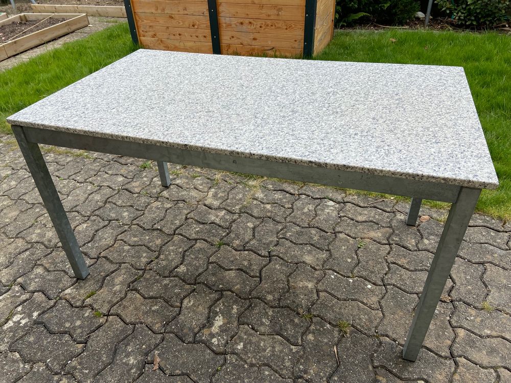 Steinplatte Fur Gartentisch