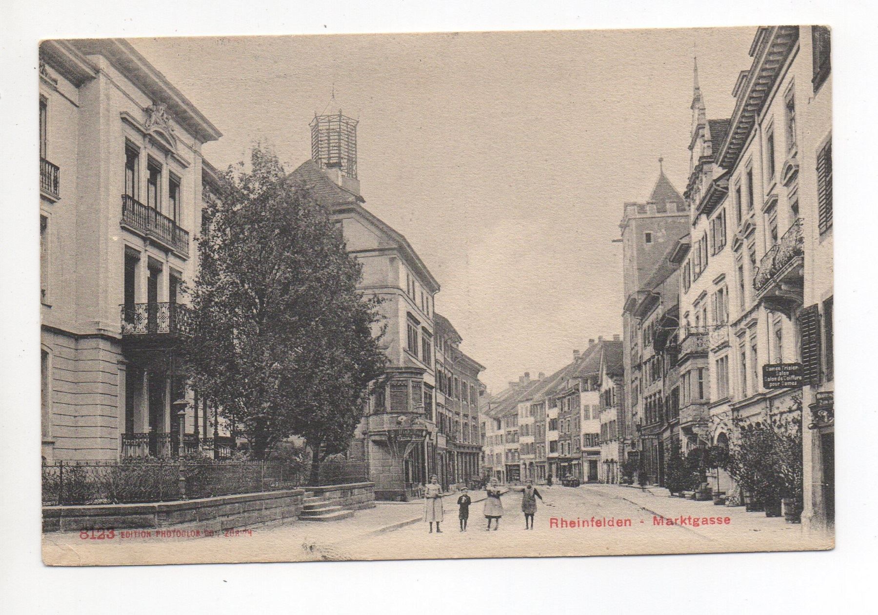 Cartoline postali: RHEINFELDEN Marktgasse animée – Usato da Jona venduto da philajona