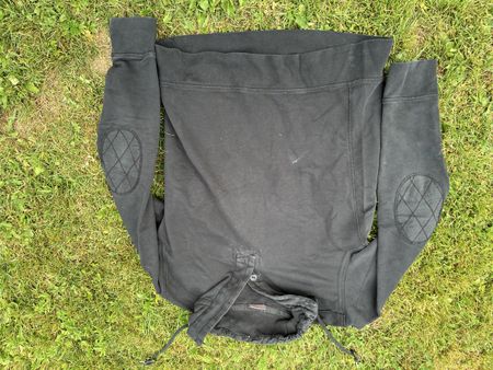 Pullover Herren schwarz Grösse M mit Ellbogen-Patches