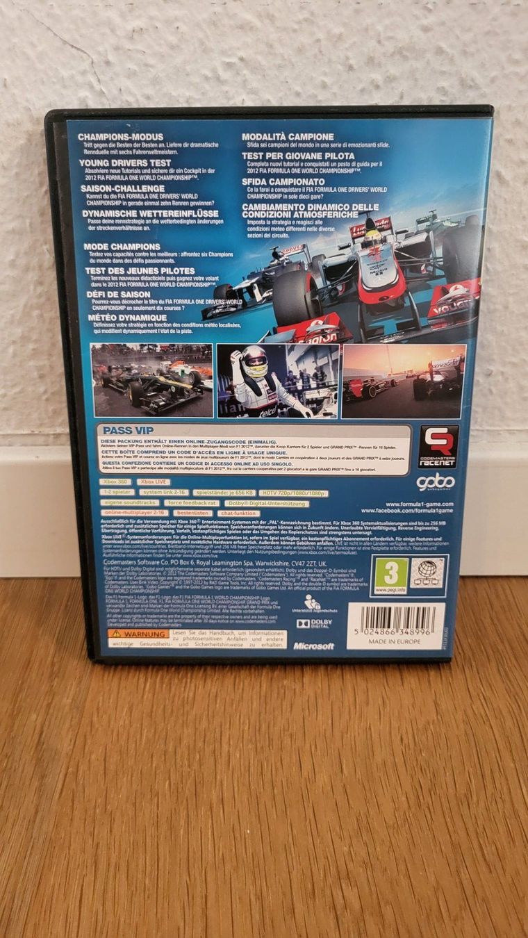 Microsoft Giochi: Xbox 360 - F1 2012 – Usato da Münsingen venduto da DigitaleSpielecke 1