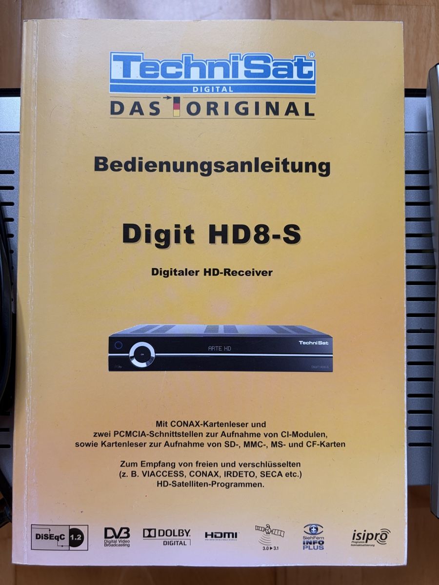 Technisat Récepteurs: TechniSat Satellitenreceiver Digit HD8-S silber – D'occasion à Rosshäusern par chzar1203 5