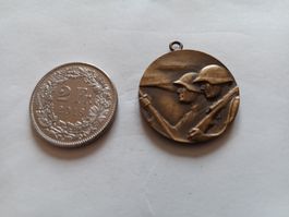Médaille Noël 1940 CP MOT TG 21 armée suisse 