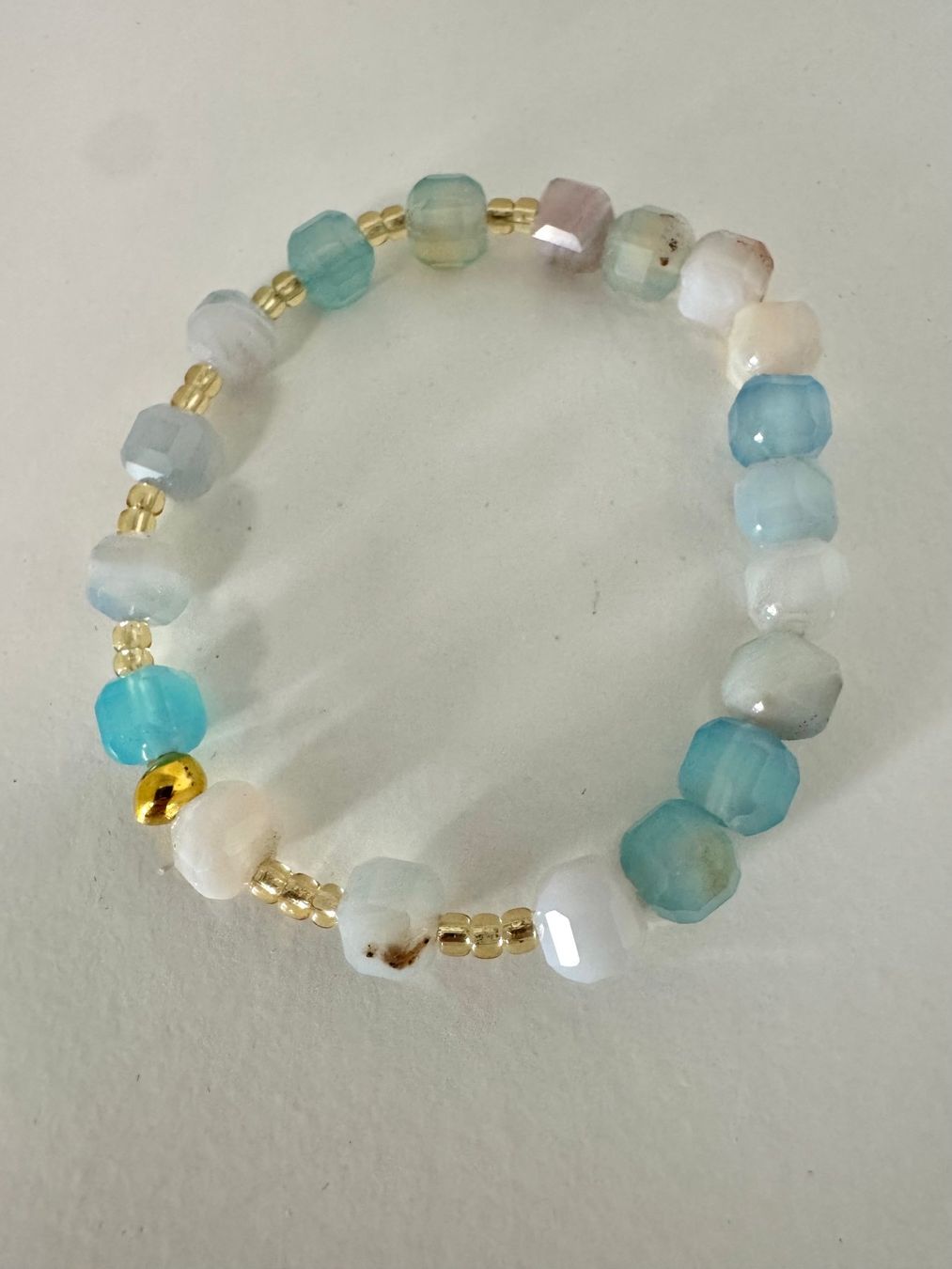 Armbänder & -reifen: Armband Achat, Kunststoffperlen – Neu (gemäss Beschreibung) aus Biberist von tl-schmuck