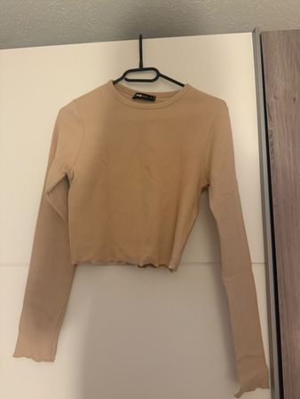 Langarm Crop Top