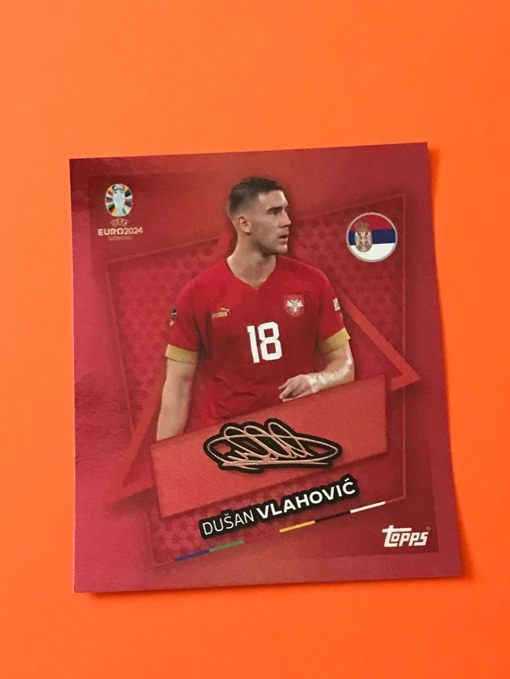 Topps Carte collezionabili: Dusan Vlahovic SRB SP, Topps EM 2024 – Nuovo (secondo la descrizione) da Sirnach venduto da primo.si