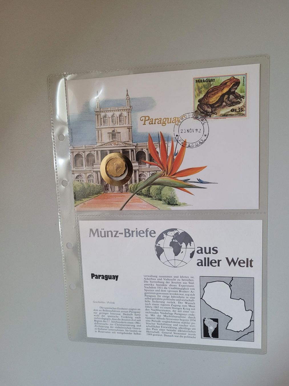 Tutti le monete: Münzbrief Paraguay – Nuovo e nell'imballaggio originale da Bertschikon Gossau venduto da KEO2