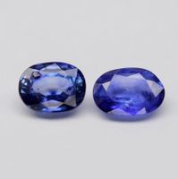 100% Echt! 1.75ct Natur Saphire paar blaue Edelsteine
