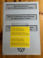 Betriebsanleitung (Merkblatt) LT-Differentialsperre (100%)