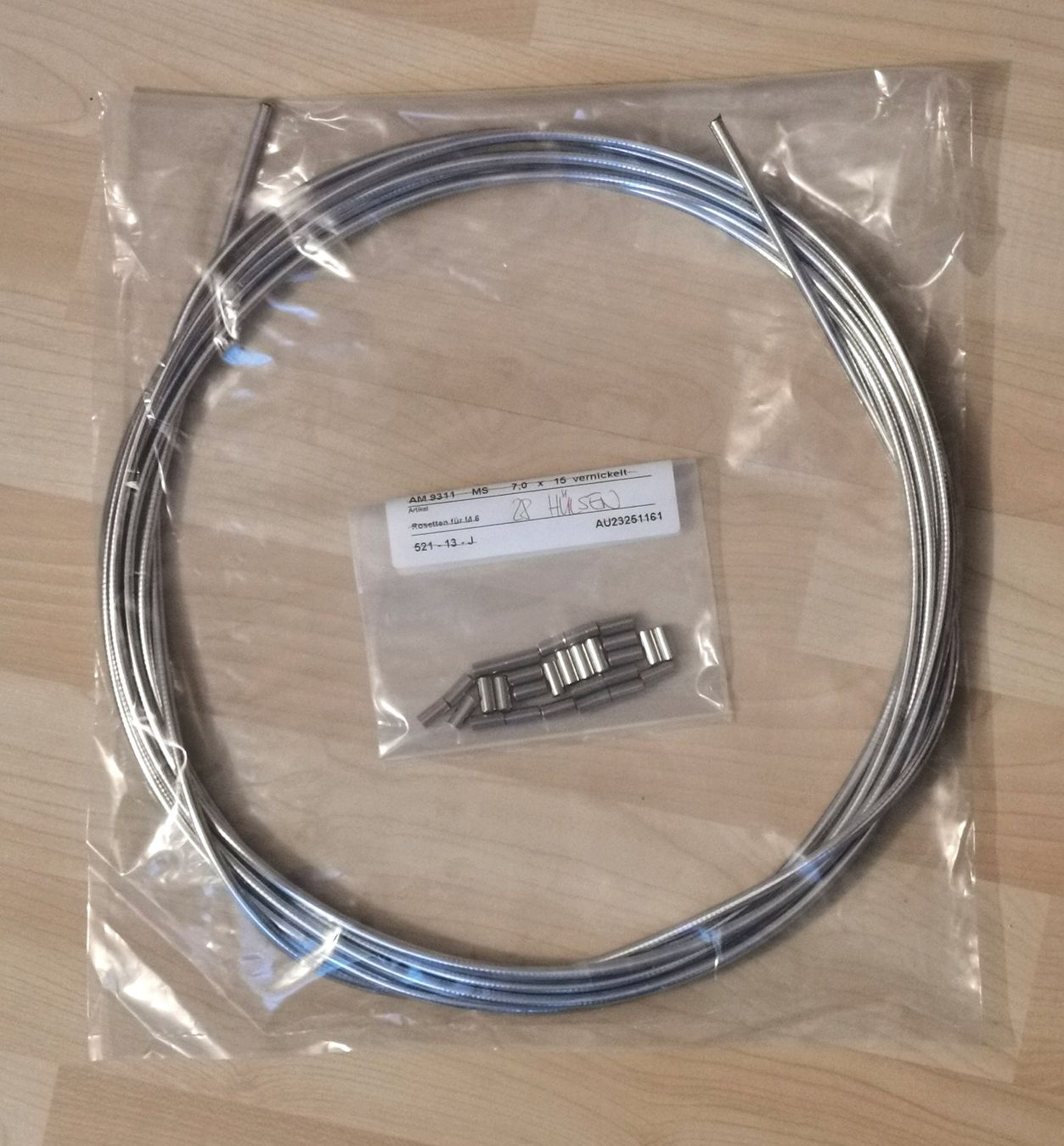 Mofas: Kabelhülle Chrom+Kabelendhülsen,Monark,Sachs,Puch,Cilo,Ciao – Neu und originalverpackt aus Eschenbach SG von Moonflower