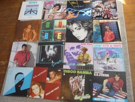(Set8) 37x Schallplatten 80s Dj Club Sound Italo Disco - Rar