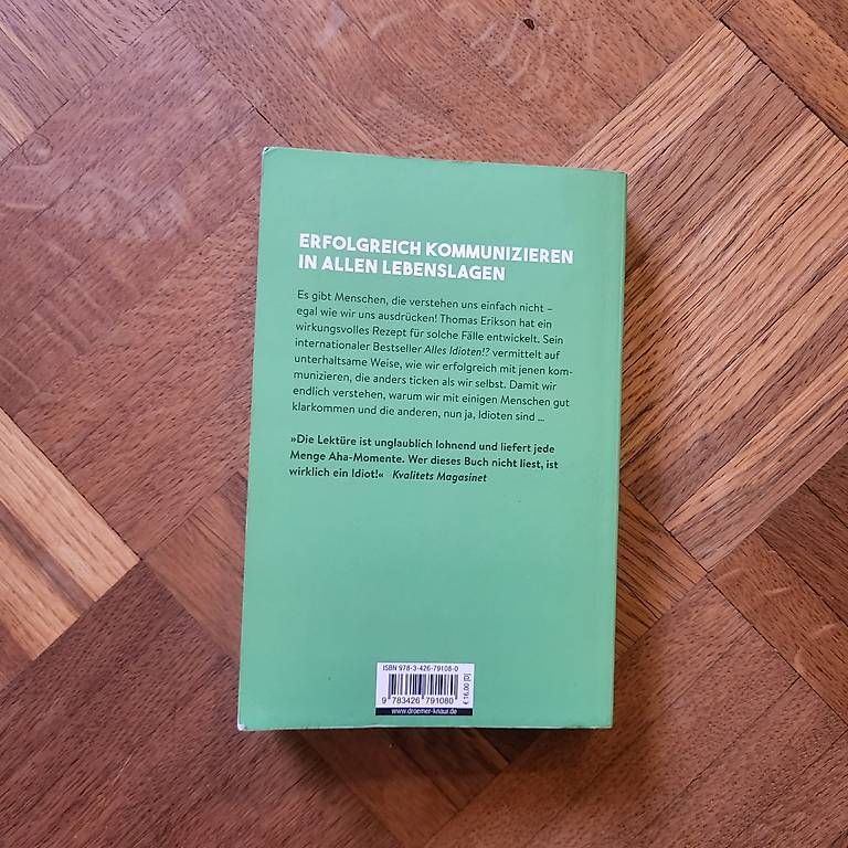 Livres: Alles Idioten!? von Thomas Erikson – D'occasion à Schlosswil par ael_mrk8 1