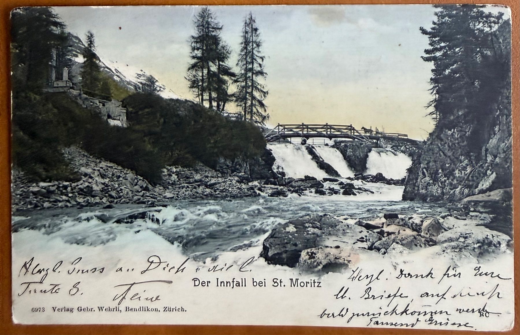 Cartes postales: St. Moritz Der Innfall 1907 – D'occasion à Lutry par Ediego