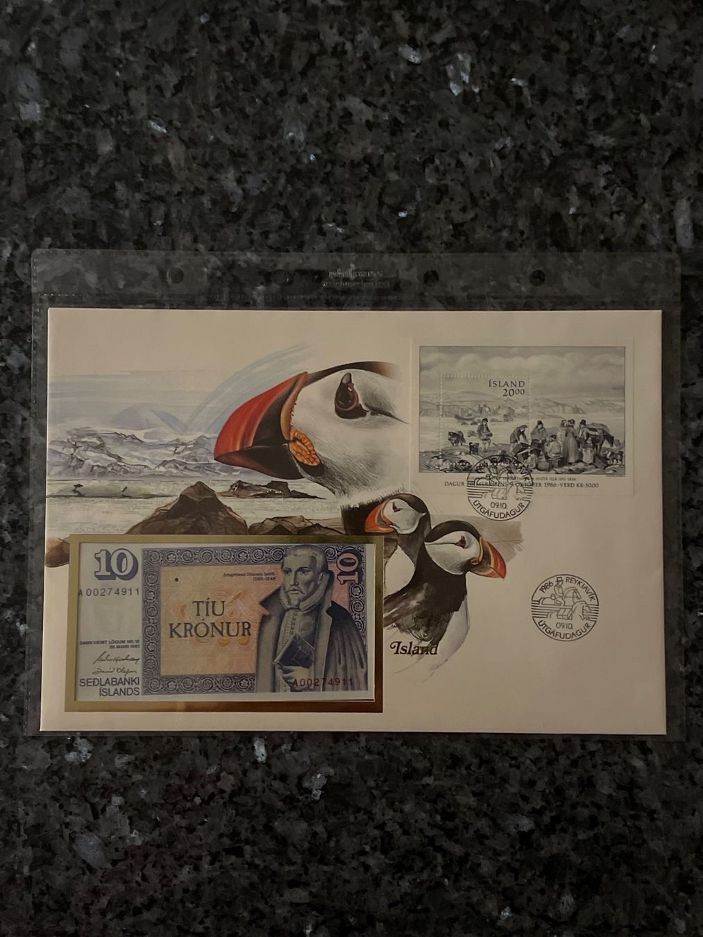 Banconote: Banknotenbrief Island – Nuovo (secondo la descrizione) da Schlossrued venduto da Julio25
