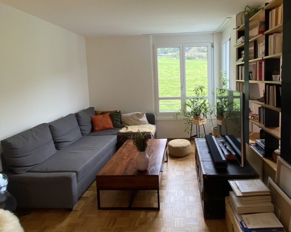 Divani: Ikea-Ecksofa grau mit Schlaffunktion gebrauchter Zustand – Usato da Grüt (Gossau ZH) venduto da fab_xmy9 1