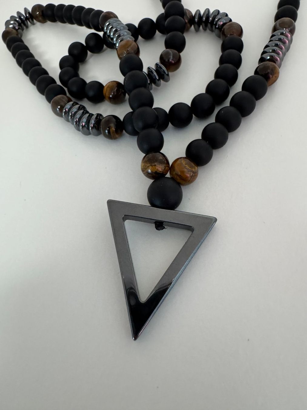 Catenine: Halskette Hämatit. Tigerauge, Kunststein. – Nuovo (secondo la descrizione) da Biberist venduto da tl-schmuck 4