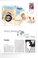 Tunesien_1986_Münzbrief mit Beschreibung