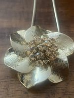 Vintage Kette gold-tone mit Blume