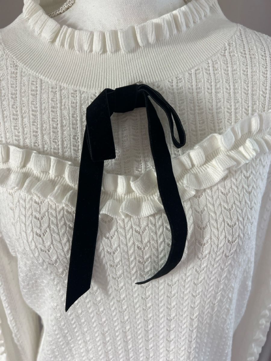 Madeleine Maglioni & Felpe: Madeleine Pullover, creme weiss, Schleife, Gr. 40/42 top – Nuovo e nell'imballaggio originale da Uetikon am See venduto da Sarahm76 2