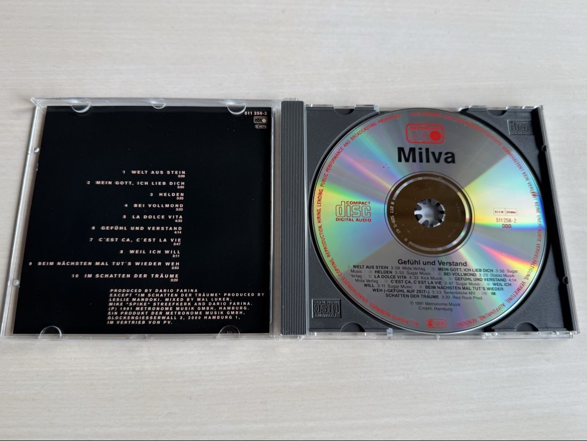 CDs: Milva Gefuehl & Verstand CD – Gebraucht aus Oberried Brienz von Chyara 2
