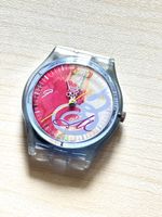 Swatch Uhr mit buntem Zifferblatt 