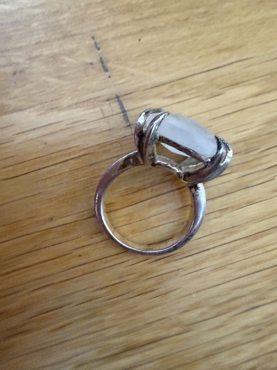 Anelli: Ring Mondstein Silber mit Stein guter Zustand – Usato da Richterswil venduto da cobruetsch 4