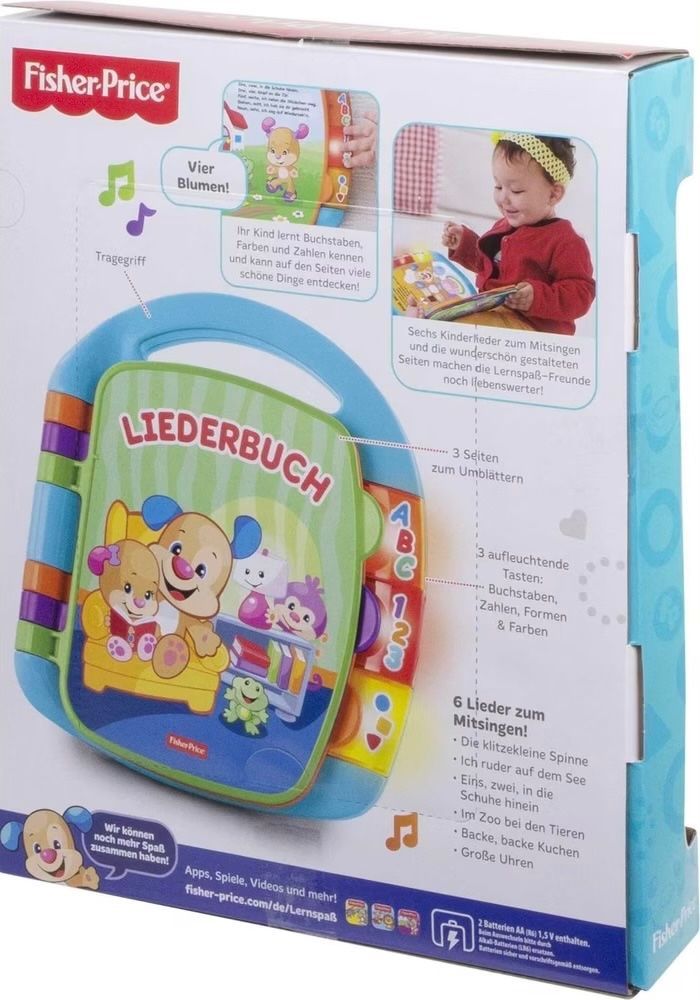Fisher-Price Giocattoli: Fisher-Price Lernspass Liederbuch – Nuovo e nell'imballaggio originale da Basel venduto da Seifehuesli 2