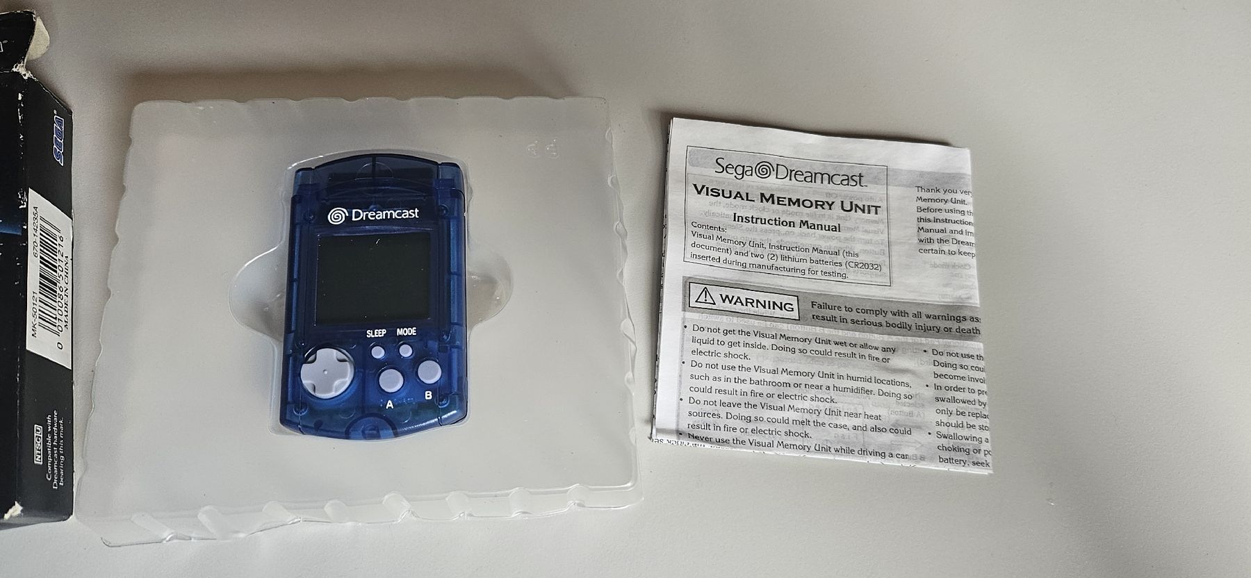 Sega Konsolen: Sega Dreamcast Visual Memory Unit, blau in OVP – Neu (gemäss Beschreibung) aus Belp von Ginus85 4
