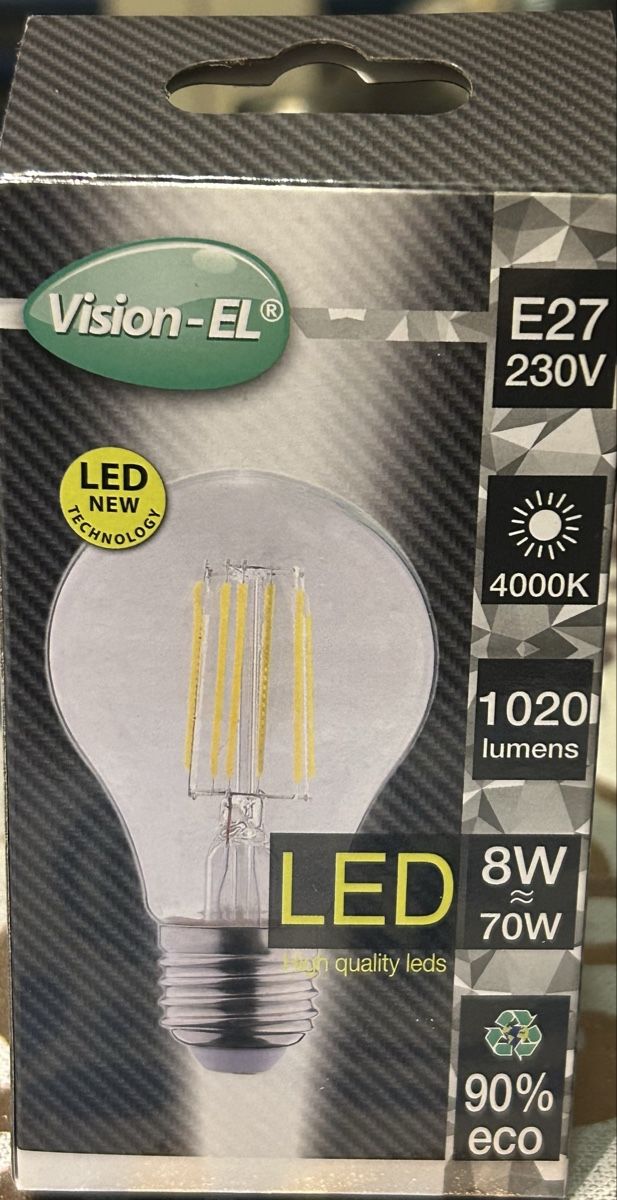 Lampade: Ampoule LED Vision-EL E27 8W 4000K neuve – Nuovo e nell'imballaggio originale da Henniez venduto da jcf_6rzc
