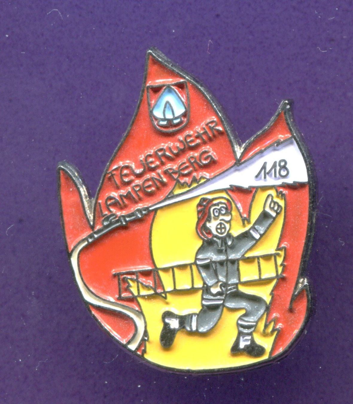 Placchette & Badge: Feuerwehr  LAMPENBERG – Usato da Winterthur venduto da Sammleroase