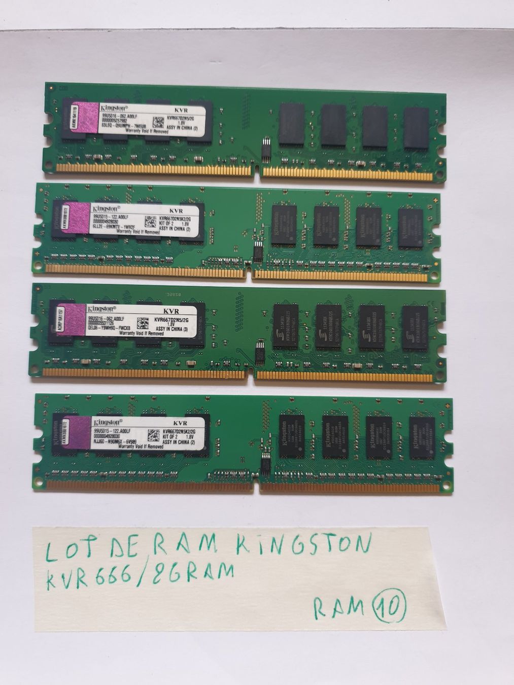 Corsair Memory / RAM: RAM Kingston DDR2 / KVR666 / 2Gram – Gebraucht aus Moudon von Amaroli7