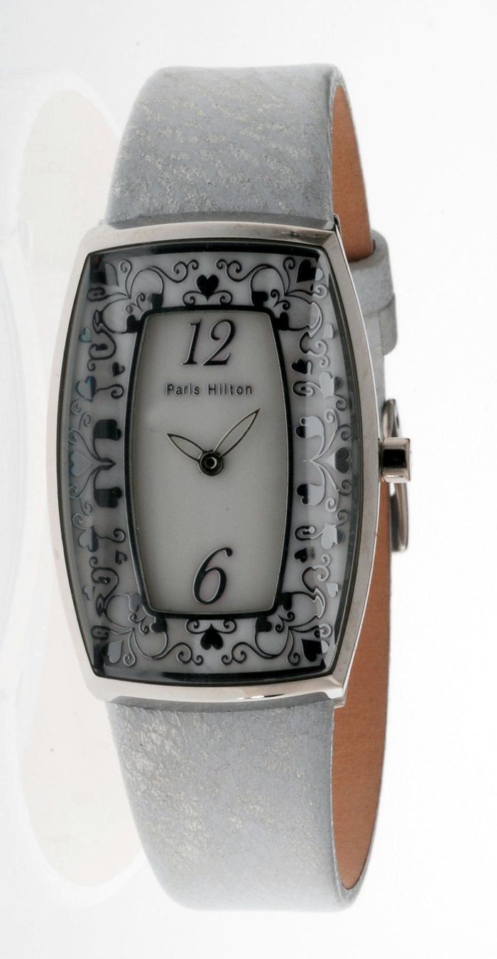 Paris Hilton Orologi: Paris Hilton Quarzuhr "Tonneau" weiss – Nuovo e nell'imballaggio originale da Neerach venduto da i-style24
