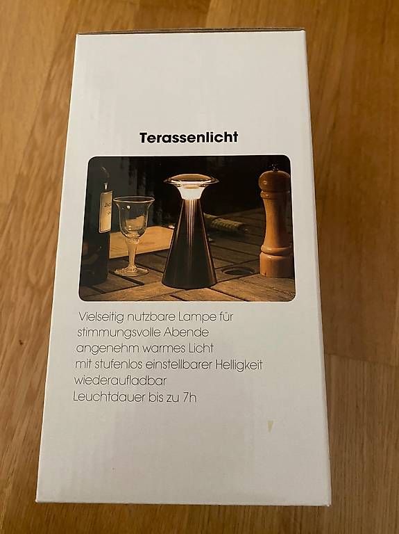 Lampade: *neu* Wireless Terassenlicht – Nuovo e nell'imballaggio originale da Zürich venduto da lazygalaxy