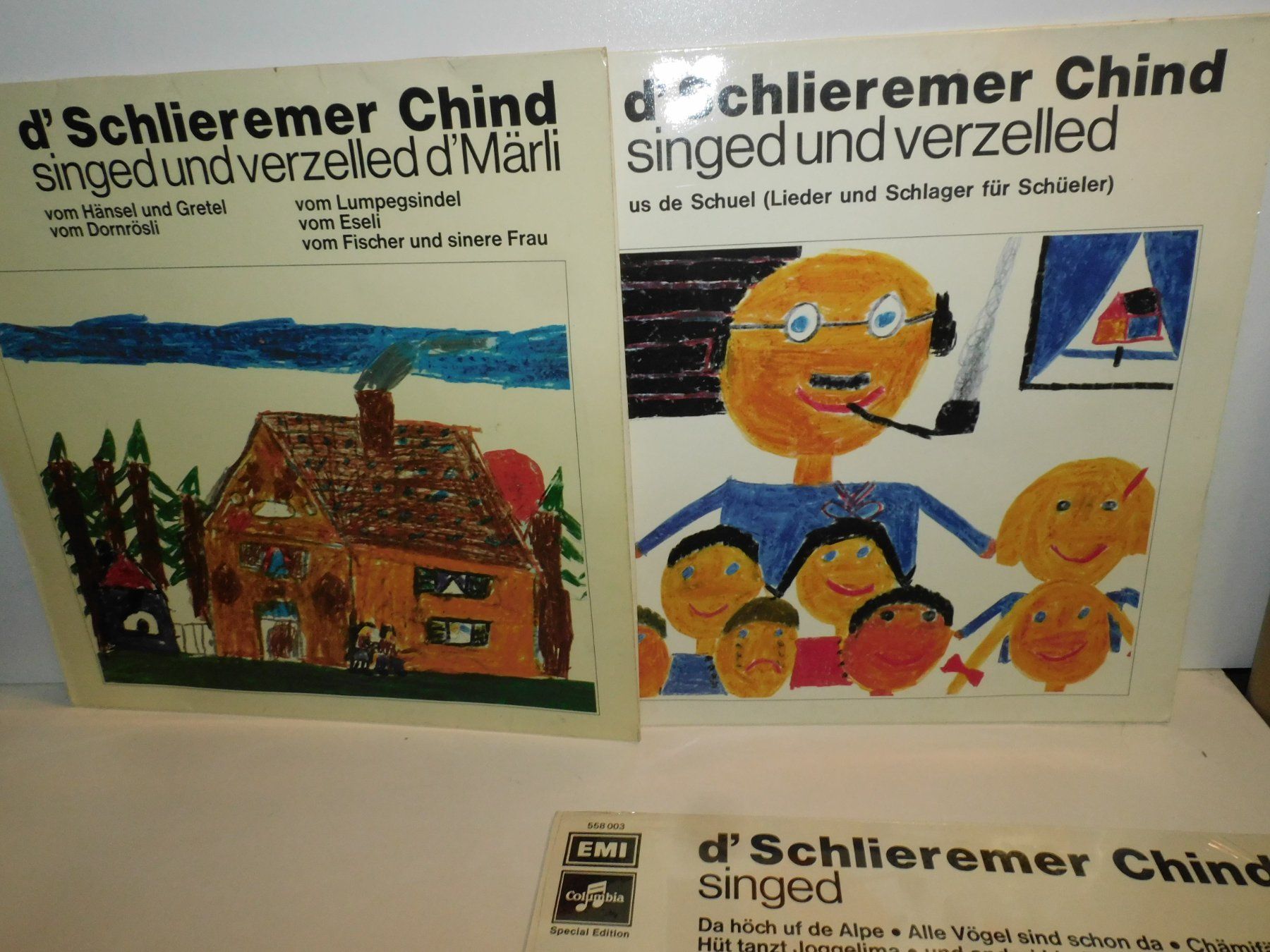 Schallplatten: Lp Schallplatte 4 Märlli Platten d Schlieremer Chind singed – Gebraucht aus Sursee von 76 7