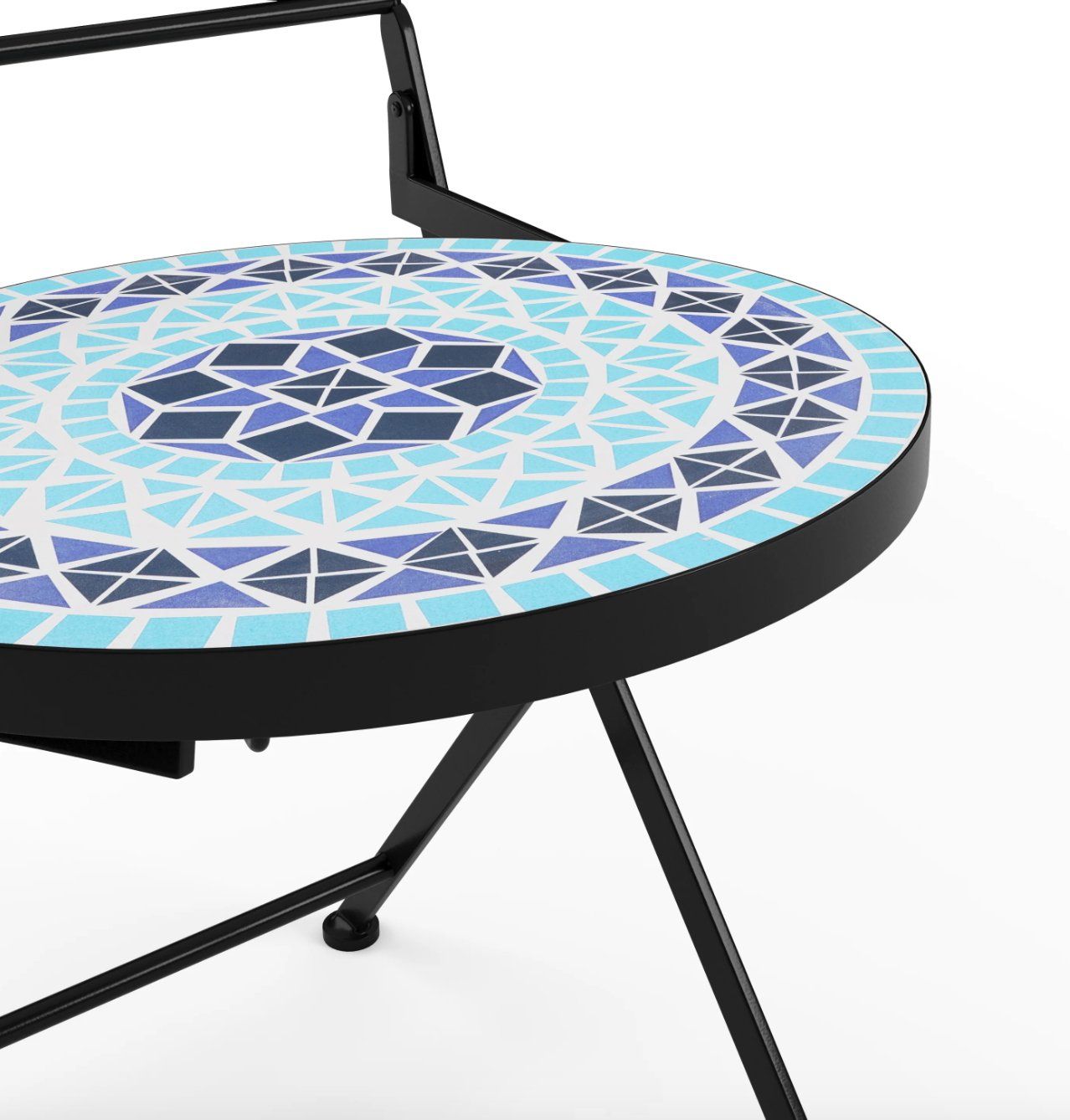 Tavoli: Bistroset MOSAIK 3-teilig blau - Gratis Versand – Nuovo e nell'imballaggio originale da Kleinwangen venduto da meinwarenkorb.ch 7