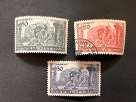 Liechtenstein 1939 Mi. 144/46  * und gest,  (3166)
