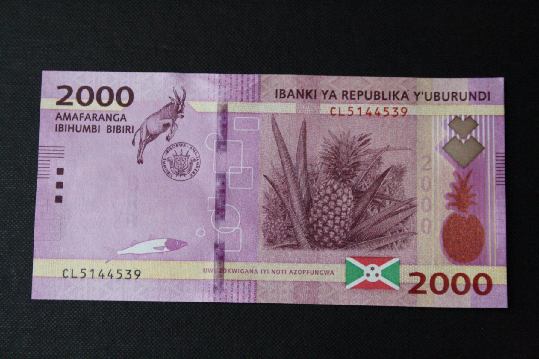Banknoten: UNC Burundi 2 000 Francs 2023 – Neu (gemäss Beschreibung) aus Cormondrèche von Hermes.monnaies
