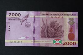 UNC Burundi 2 000 Francs 2023