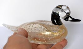 Canard en verre Warnecke signé (voir photos)
