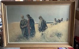 Gemälde mit einem sehr schönem Rahmen von J. R. Wehle 1900