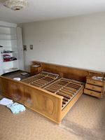 2x Bico Flex Lattenrost Holzbett mit Nachttischen