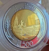 ITALIEN 500 LIRE 1989 UNZ. PROOF *SEHR RAR*