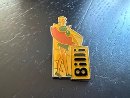 Bill Werbe Pin / Anstecker - Seltenes Sammlerstück