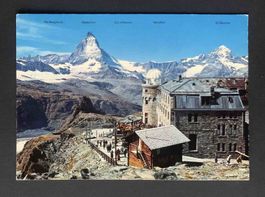 AK Zermatt Kulmhotel Gornergrat Matterhorn Dt Blanche